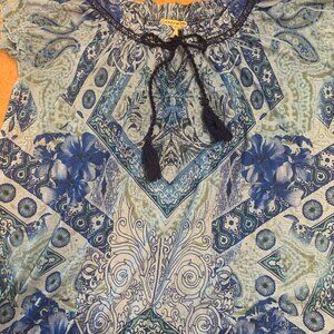 Junior L Blue Prink Energy  Short Sleeve  Top